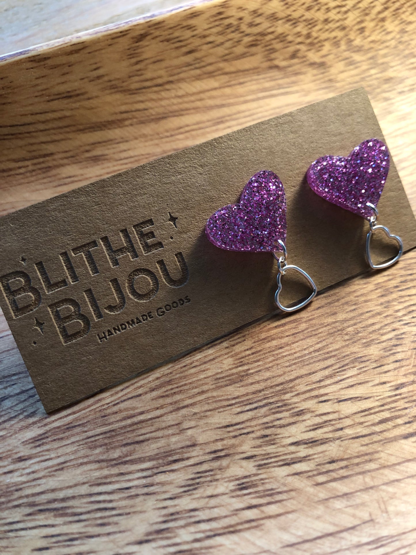 Heart Charm Studs