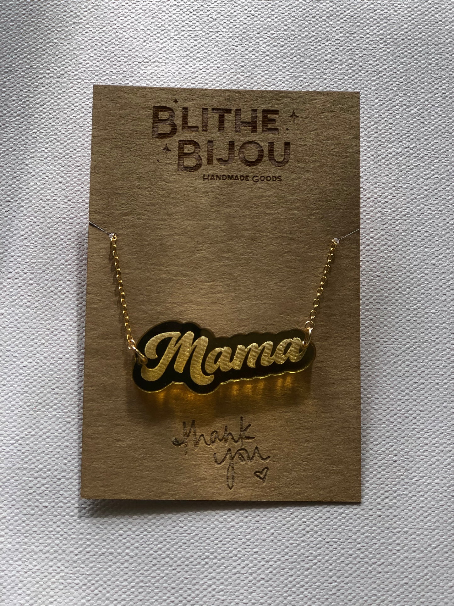 Mama Necklaces-Gold and Silver