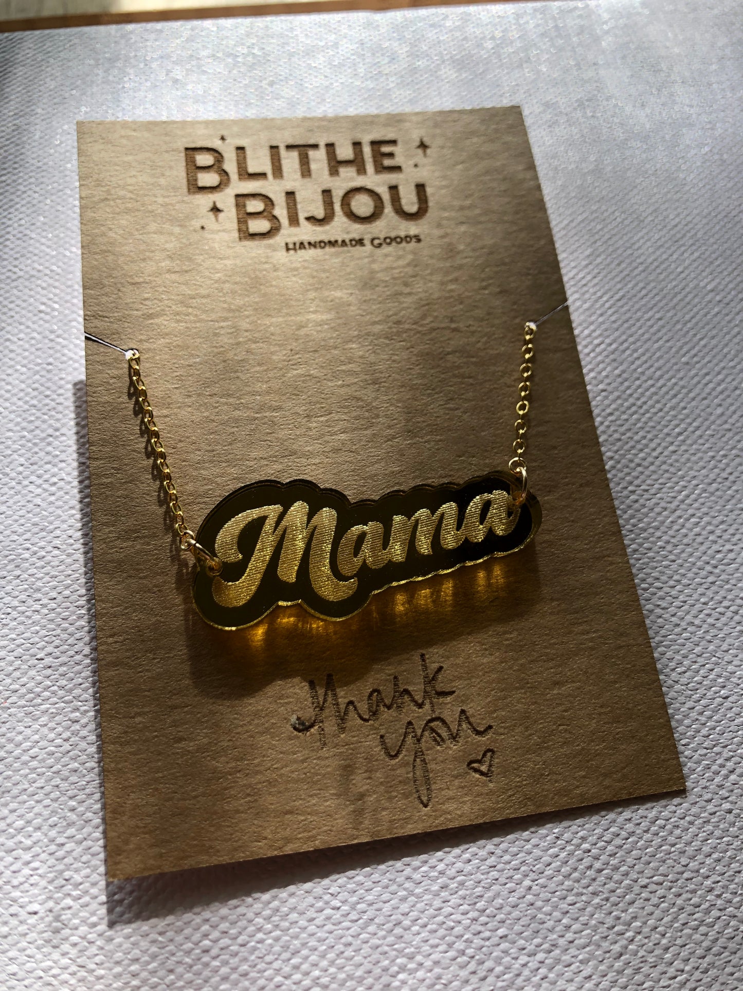 Mama Necklaces-Gold and Silver