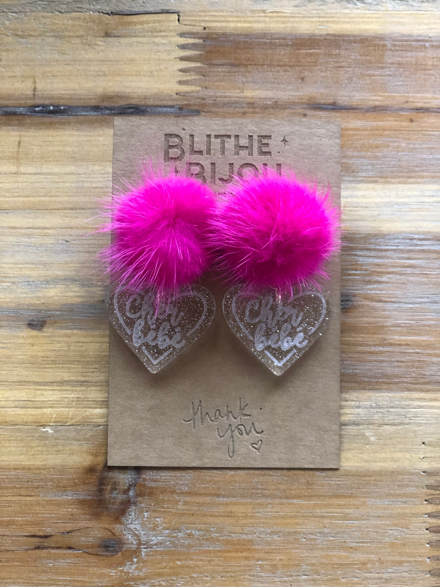 Cher Bebe Valentine's Puff Studs-Multiple Colors