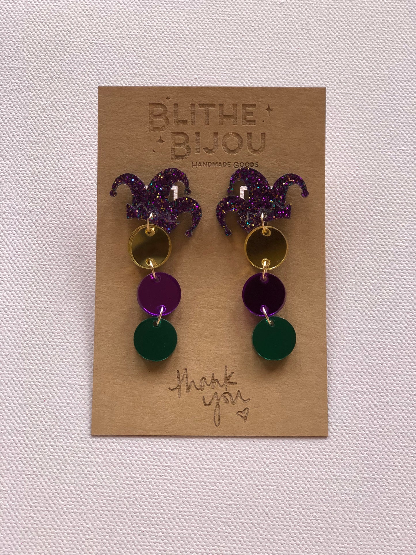 Jester Hat Statement Earrings