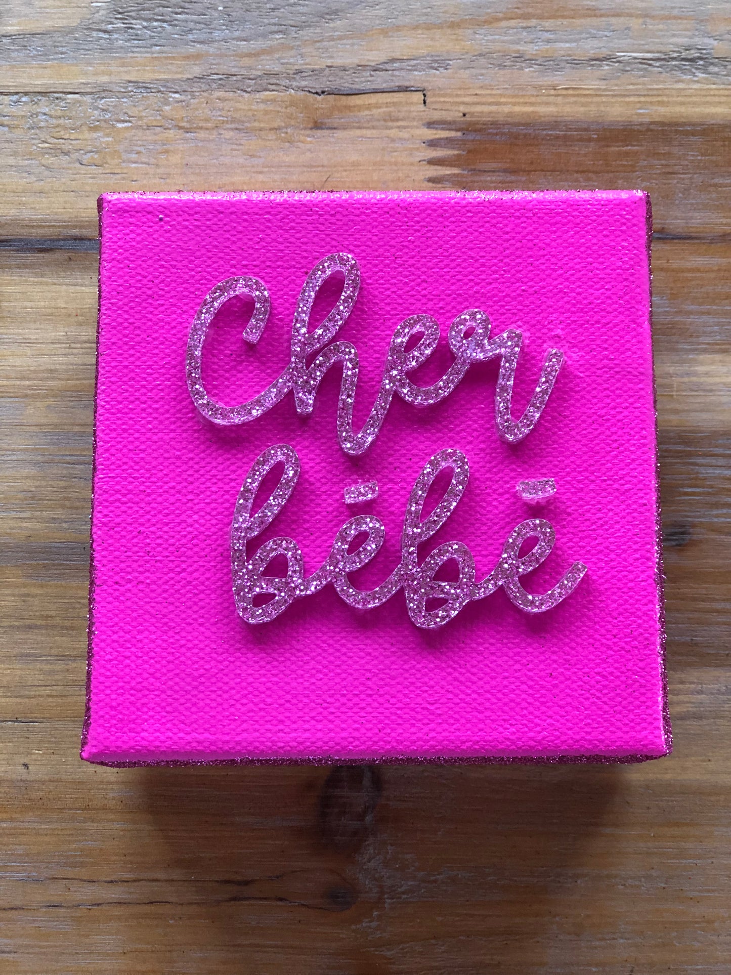 Pink Glitter Cher Bebe Mini