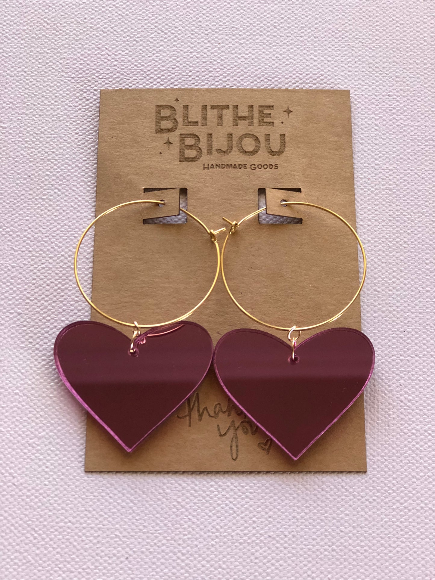 Heart Hoops-Multiple Colors