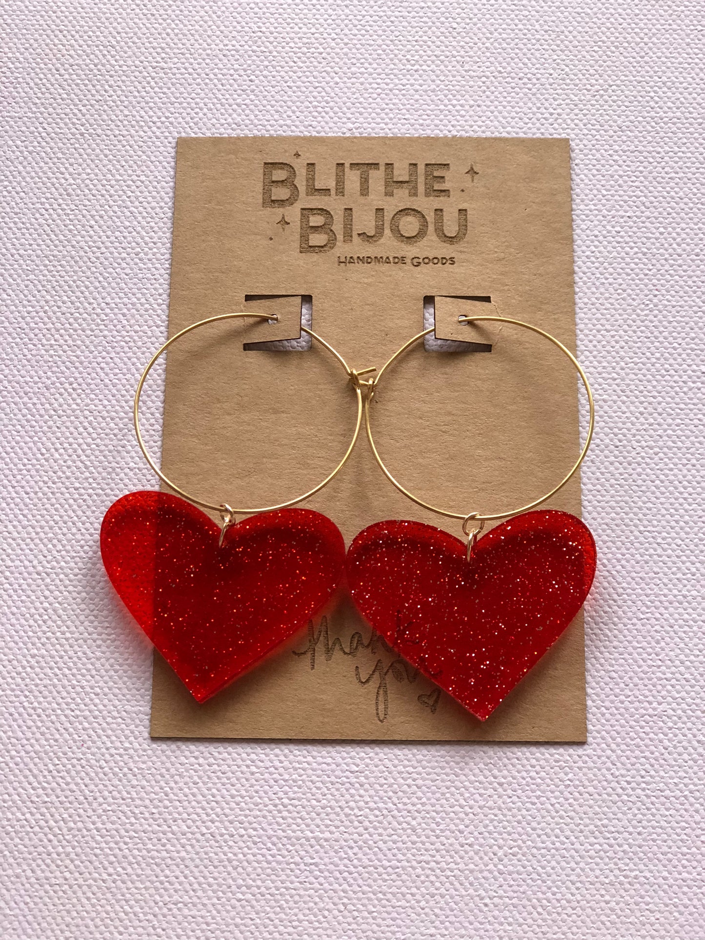 Heart Hoops-Multiple Colors